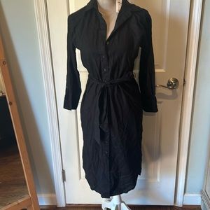 BR Factory NWT midi linen shirt dress